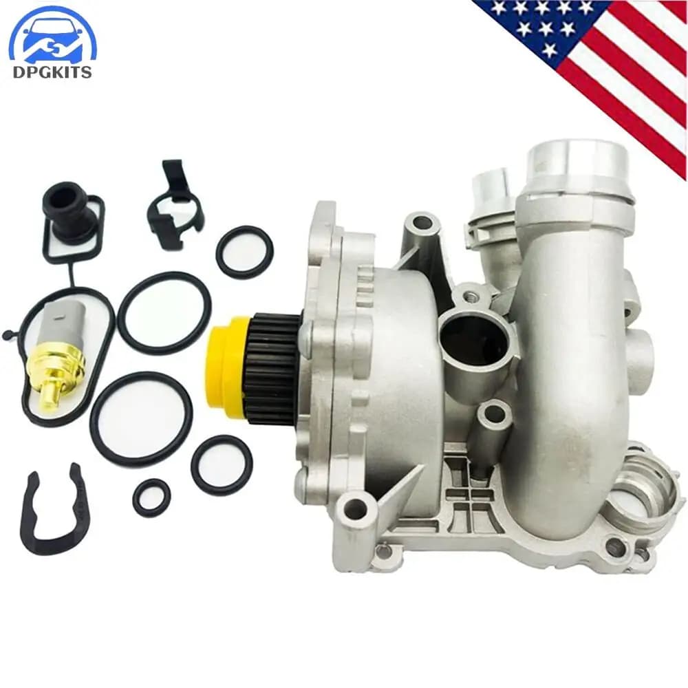 DPGKITS 1 ensemble de pompes à eau pour A4 A3 TT VW Tiguan Jetta Golf GTI Eos Beetle CC 2.0T TSI, ac