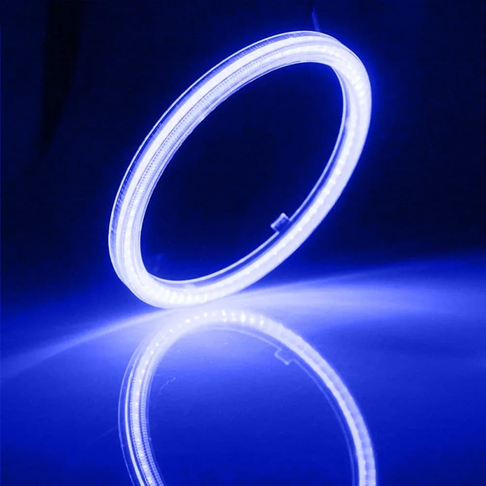 Anneaux Halo Super lumineux COB LED yeux d'ange phare 60mm 70mm 80mm 90mm 100mm 110mm 120mm voiture 