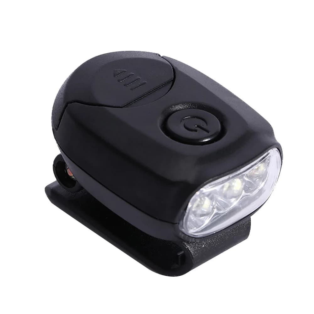 Mains libres 3 LED rotatif lumineux à clipser Caplight lampe à clipser lampe à chapeau