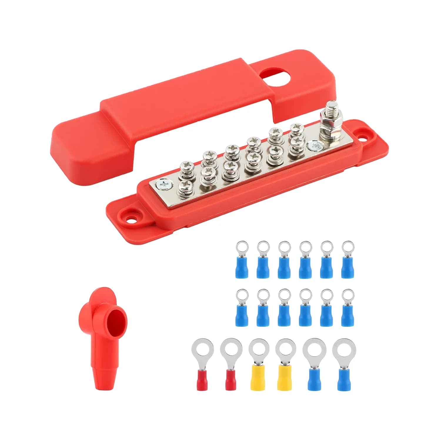 Barre de distribution de puissance 12V 180A pour bornier de voiture, système solaire automobile et b