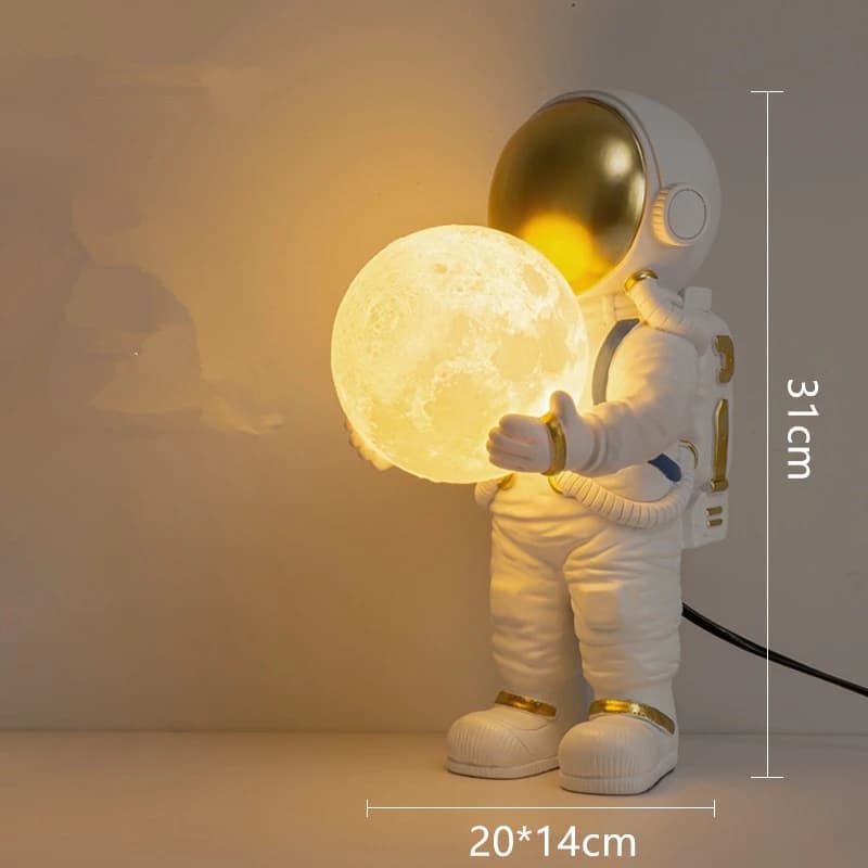 Nordique LED personnalité astronaute lune chambre d'enfants applique cuisine salle à manger chambre 