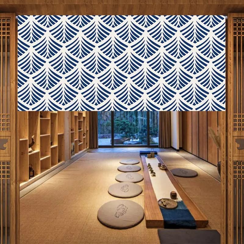 Rideau horizontal de style japonais pour porte de restaurant de sushi, tête de bar, court grill, bou