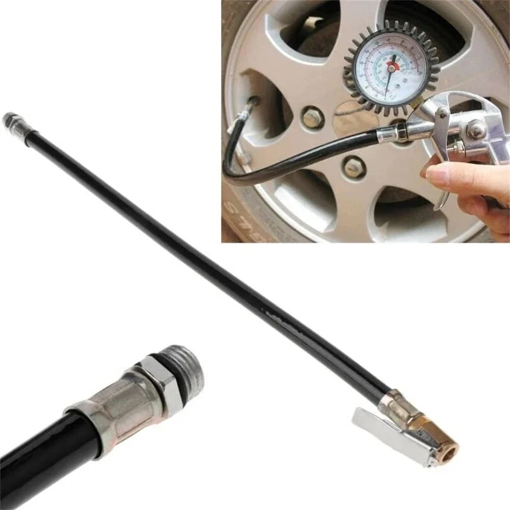 Connecteur de tuyau de jauge de pompe de tuyau de pneu de voiture de pression de gonfleur de pneu d'