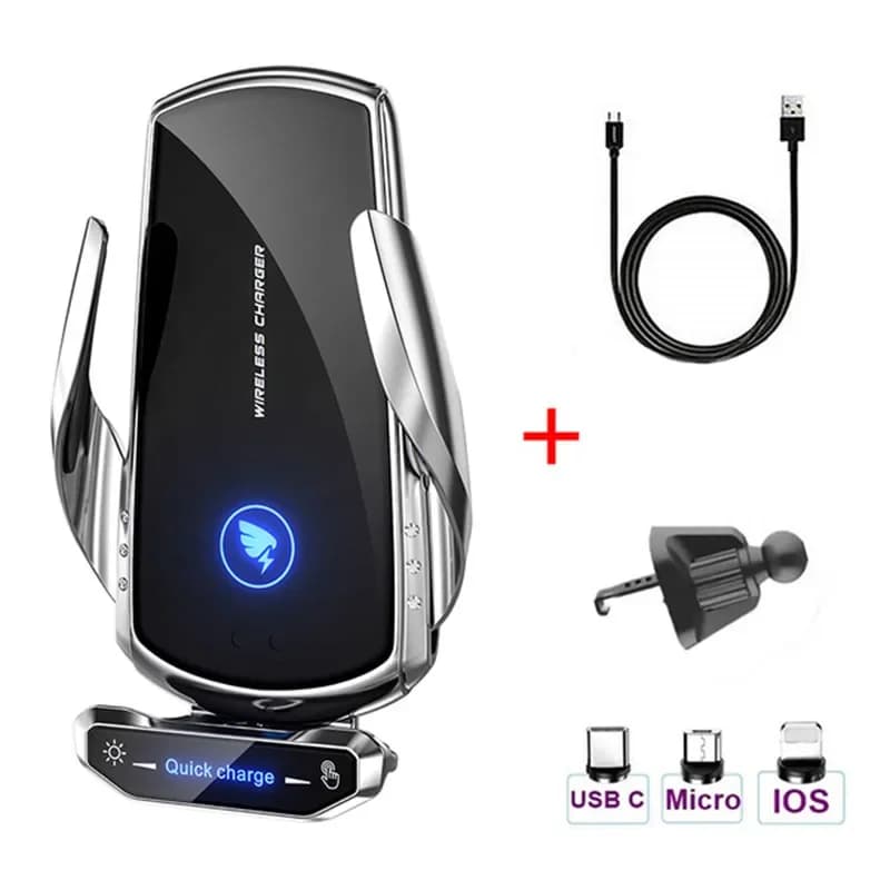 Station de charge rapide magnétique sans fil pour voiture, support de téléphone, support, iPhone, Xi