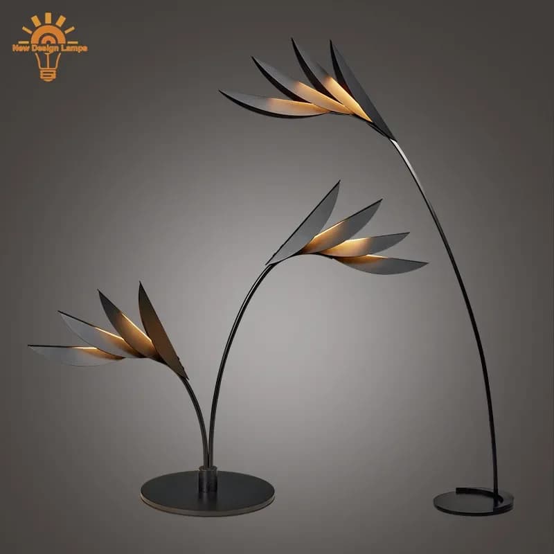 Lampe autoportante en forme de cuir chevelu flamant rose, design nordique, luminaire décoratif d'int