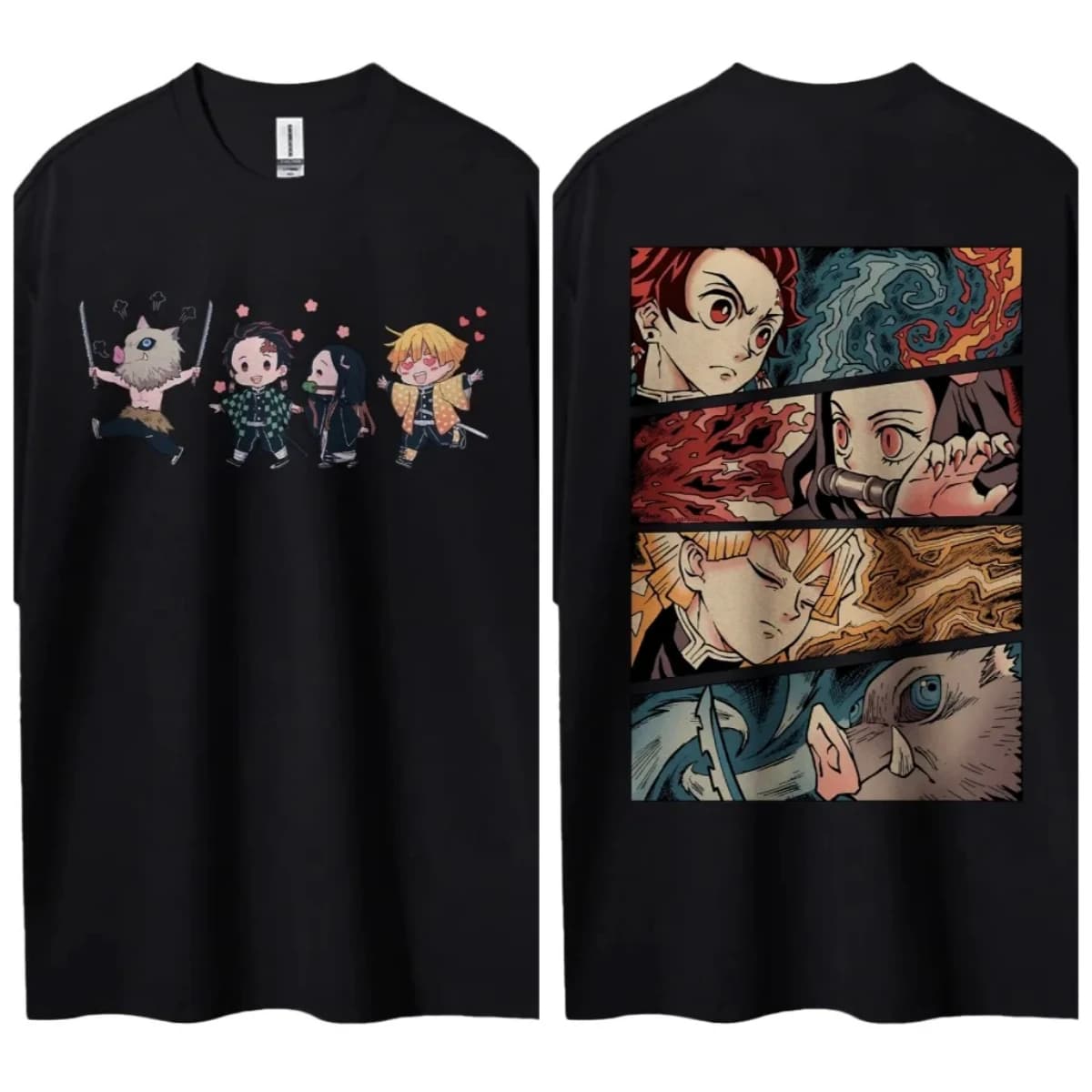 Demon Slayer japonais à sang chaud Anime personnages classiques sport décontracté à manches courtes 