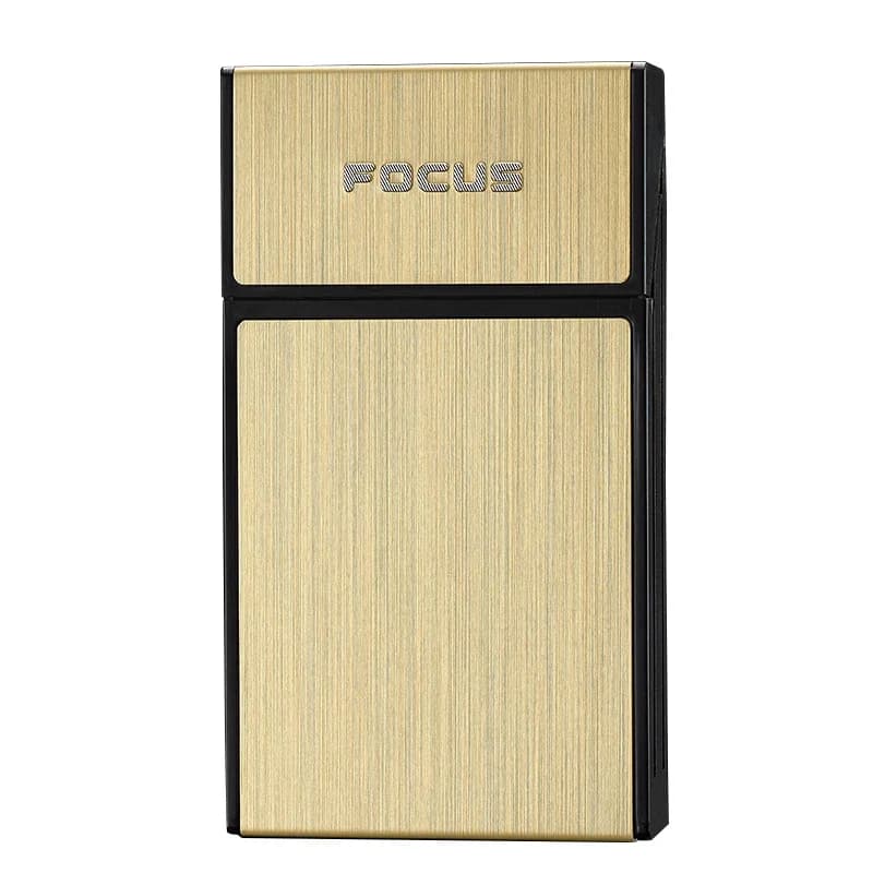 Boîte à cigarettes Portable, capacité de 20 pièces, étui à cigarettes en métal, porte-tabac, boîte d