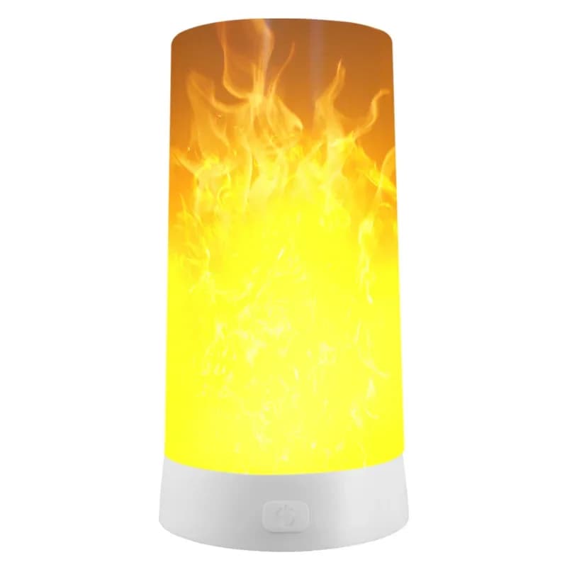 Lampe à flamme simulée LED, lumière de nuit romantique pour la maison, la chambre, le bar, le karaok