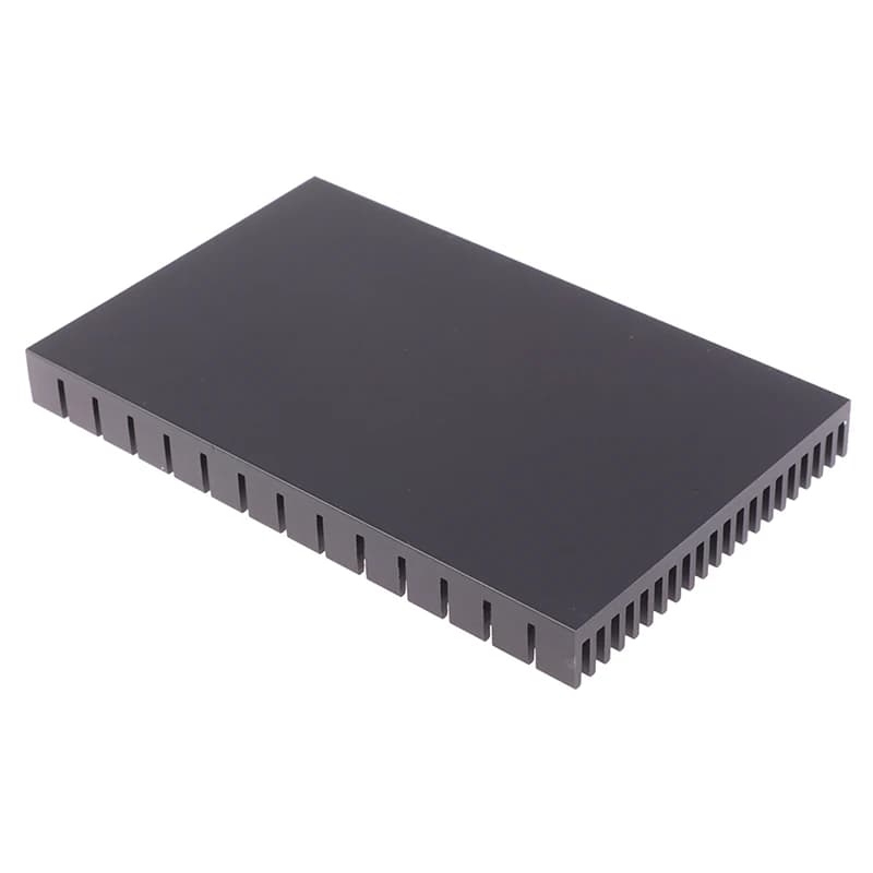 Panneau chauffant 150x93x15MM, dissipateur thermique en aluminium, plaque de radiateur noire