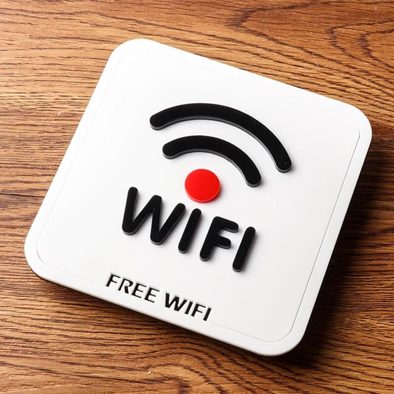 Panneau WIFI/Mind the Step/Pas de fumer/Avertissement de surveillance/Système de vidéosurveillance p