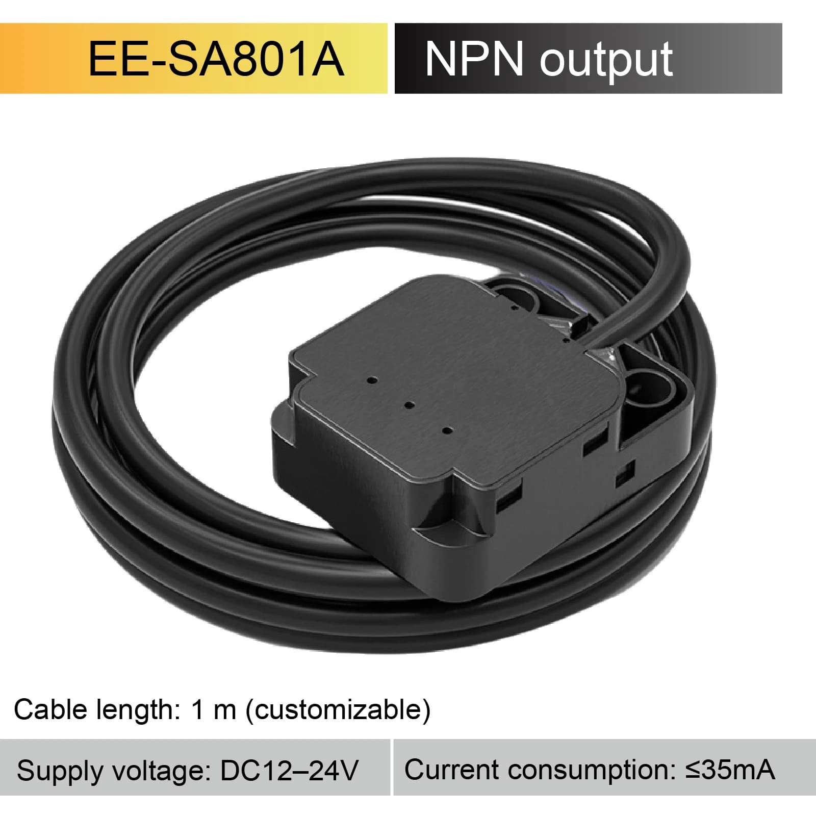 Capteur Photoélectrique à Contact SA801 Bouton NPN PNP DC12-24V pour Convoyeurs Industriels et Machi