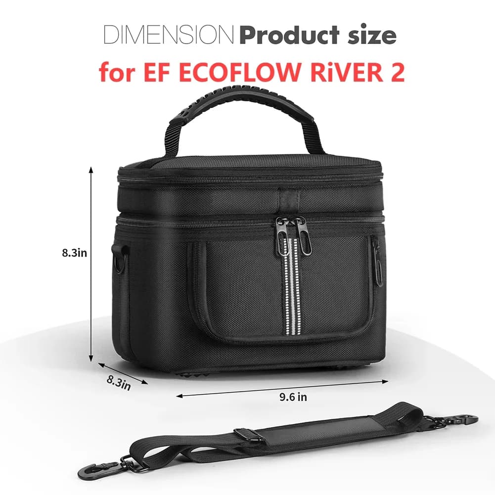 Sac de transport pour station d'alimentation portable, étui de rangement étanche avec bandoulière et
