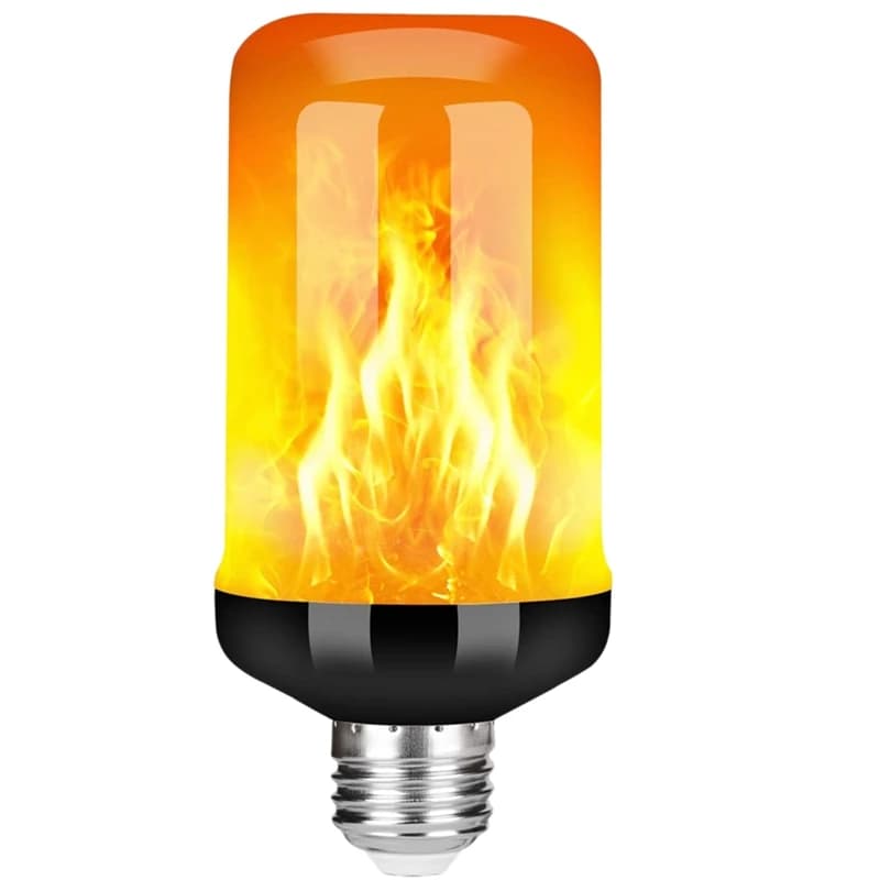 Ampoule LED à effet de flamme, ampoule de feu réaliste scintillante décorative, lampe de décoration 