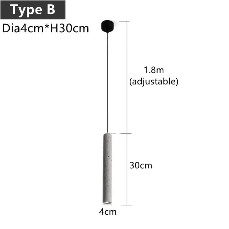 Lampe Suspendue en Béton au Design Nordique Créatif, Luminaire Décoratif d'Nik, Idéal pour une Chamb