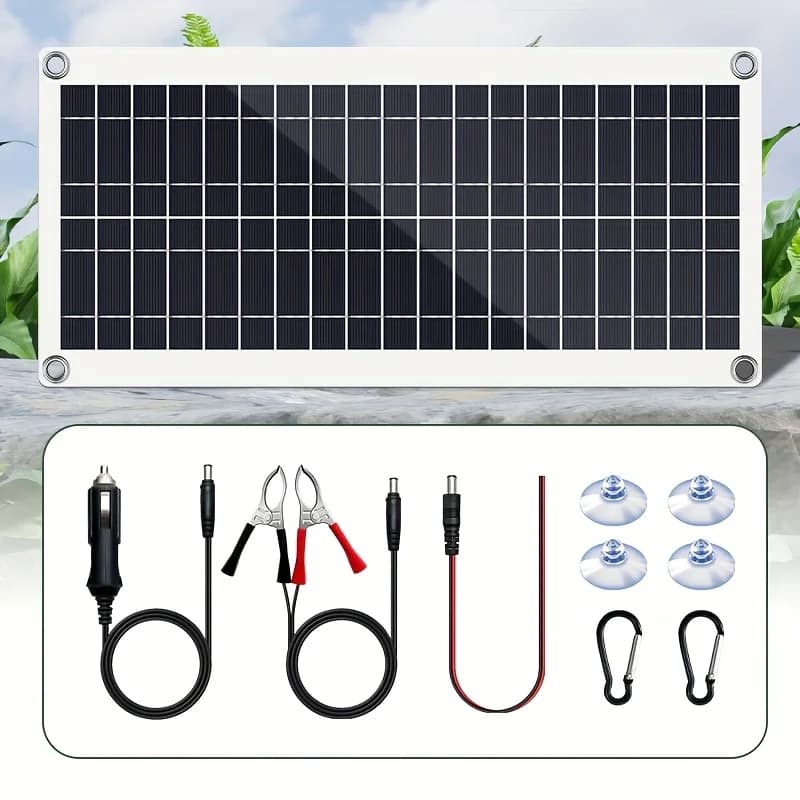 Panneau solaire 12V avec contrôleur, chargeur de téléphone ou chargement solaire, adapté aux système