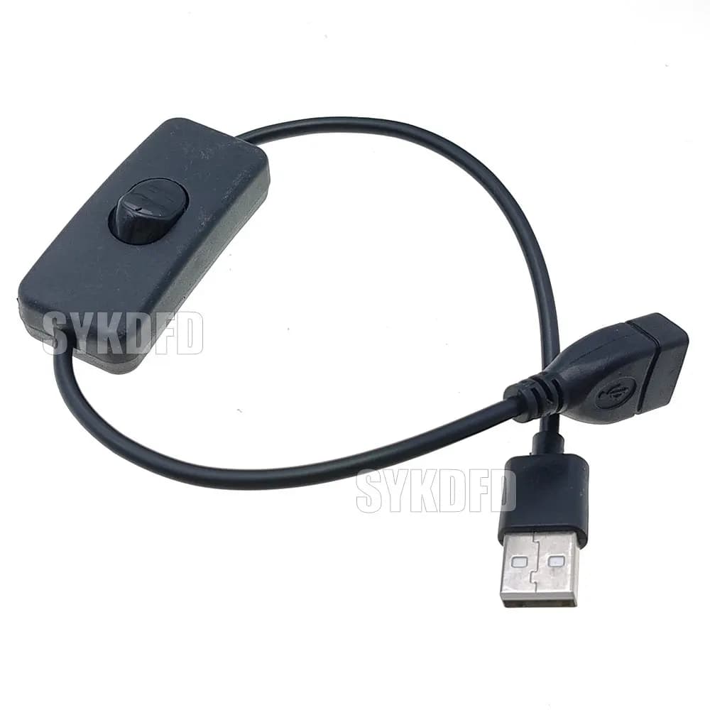 Câble USB avec interrupteur marche/arrêt, câble d'extension, adaptateur interdit pour lampe USB, ven