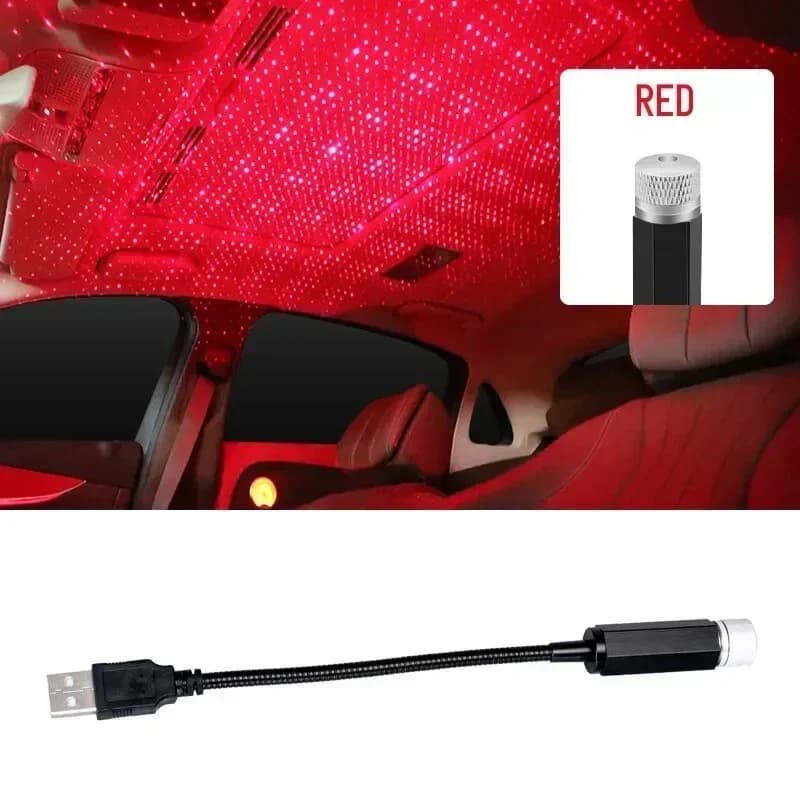 LED ciel étoilé lampe voiture Laser étoile toit lumière 5V USB alimenté galaxie étoile atmosphère lu