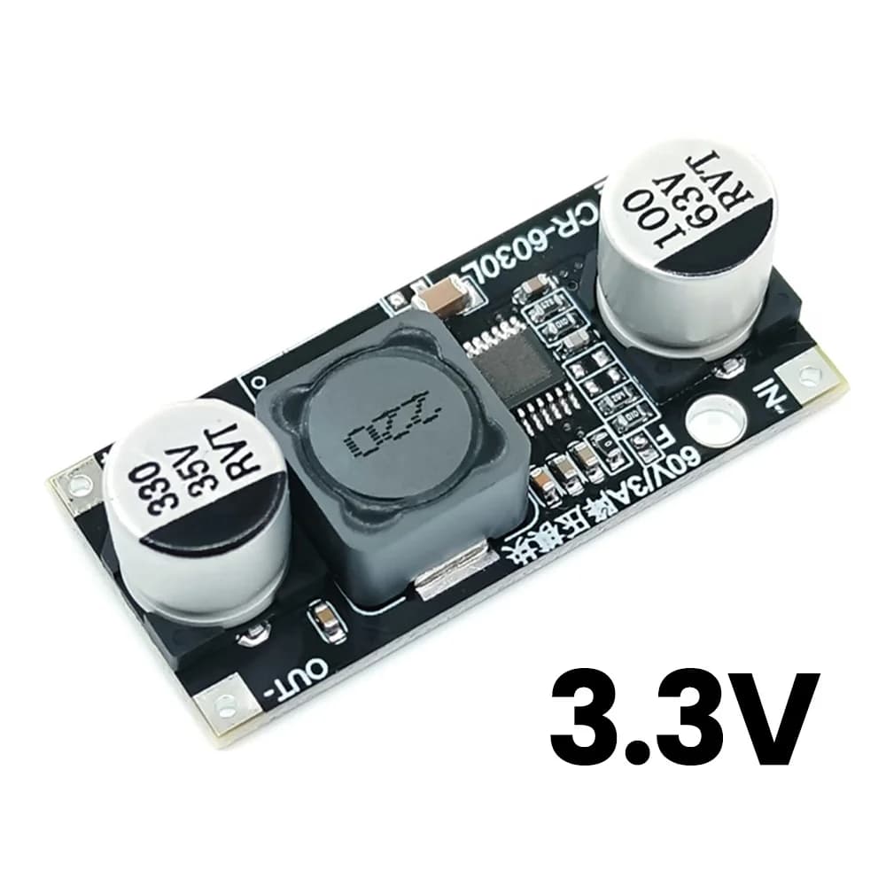 Module d'alimentation abaisseur de tension DC-DC 60V 3A, sortie fixe 3.3V 5V 12V 24V, carte régulatr