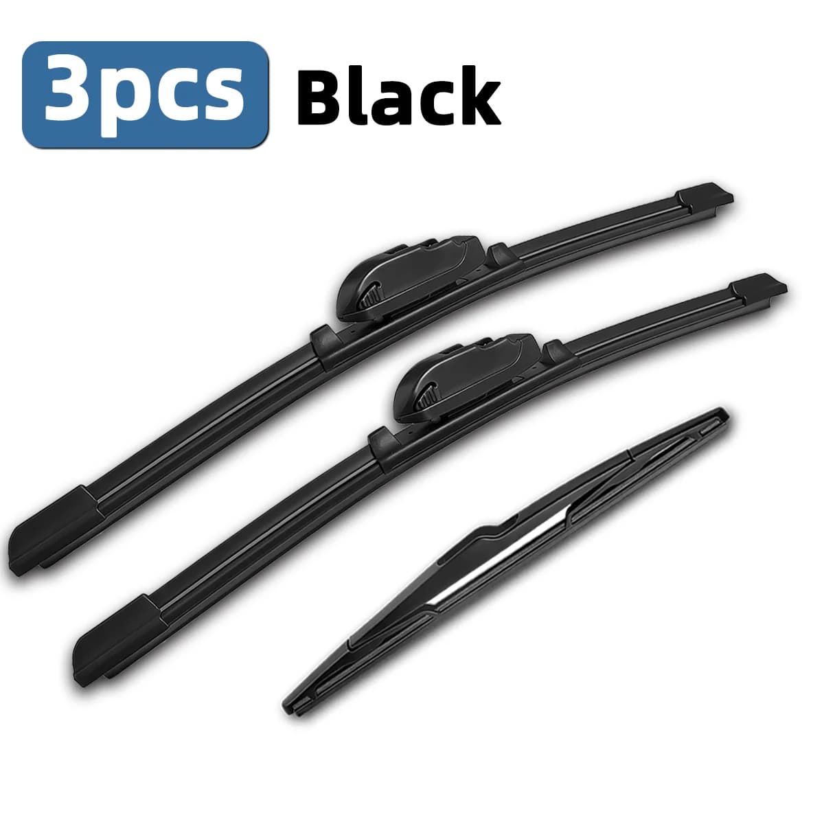 Balais d'essuie-glace avant et arrière, 3 pièces, adaptés à la Toyota Prius C V + 2003-2021, pièces 