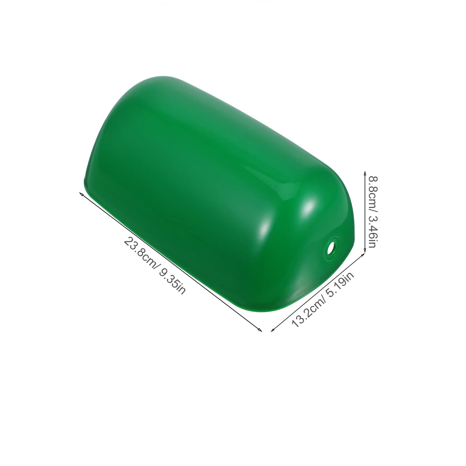 Abat-jour de remplacement en plastique vert pour lampe de bureau de style rétro, luminaire de table 