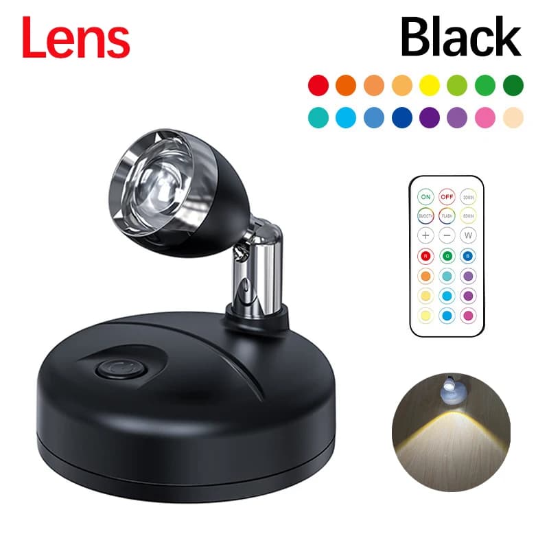 Lampe murale LED pour décoration d'affichage artistique, lumière de peinture télécommandée avec 13 c