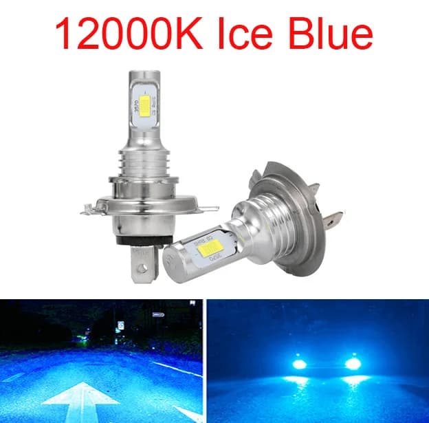 Ampoules LED H7 H1 H8 H9 H11 9005 9006, 2 pièces, HB3 HB4 CSP, phare Super lumineux, lampe DRL 6000K