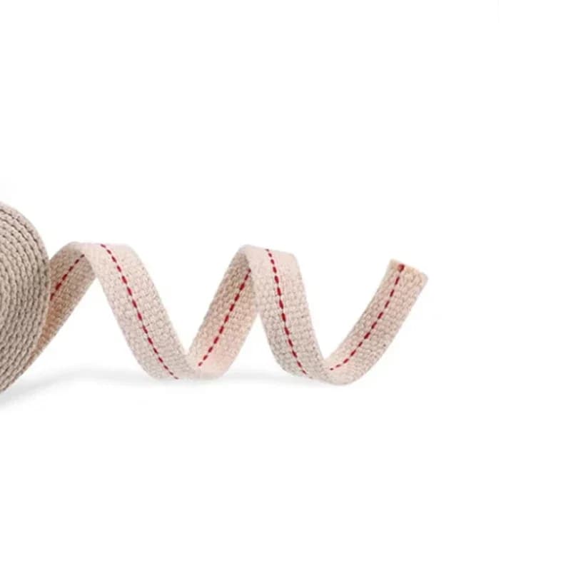 Mèche plate en coton de 1M pour lampe à huile mèche en coton tressé pour lampe à kérosène mèche plat