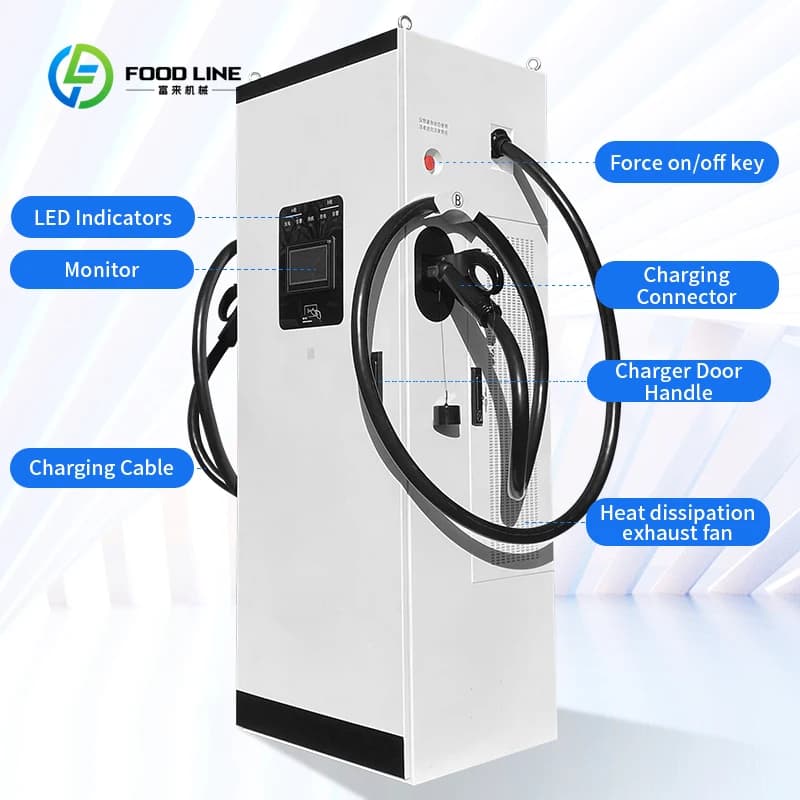 Chargeur rapide DC personnalisé 60kW 120kW 160kW 82kW 142kW 182kW pour véhicules électriques – Stati
