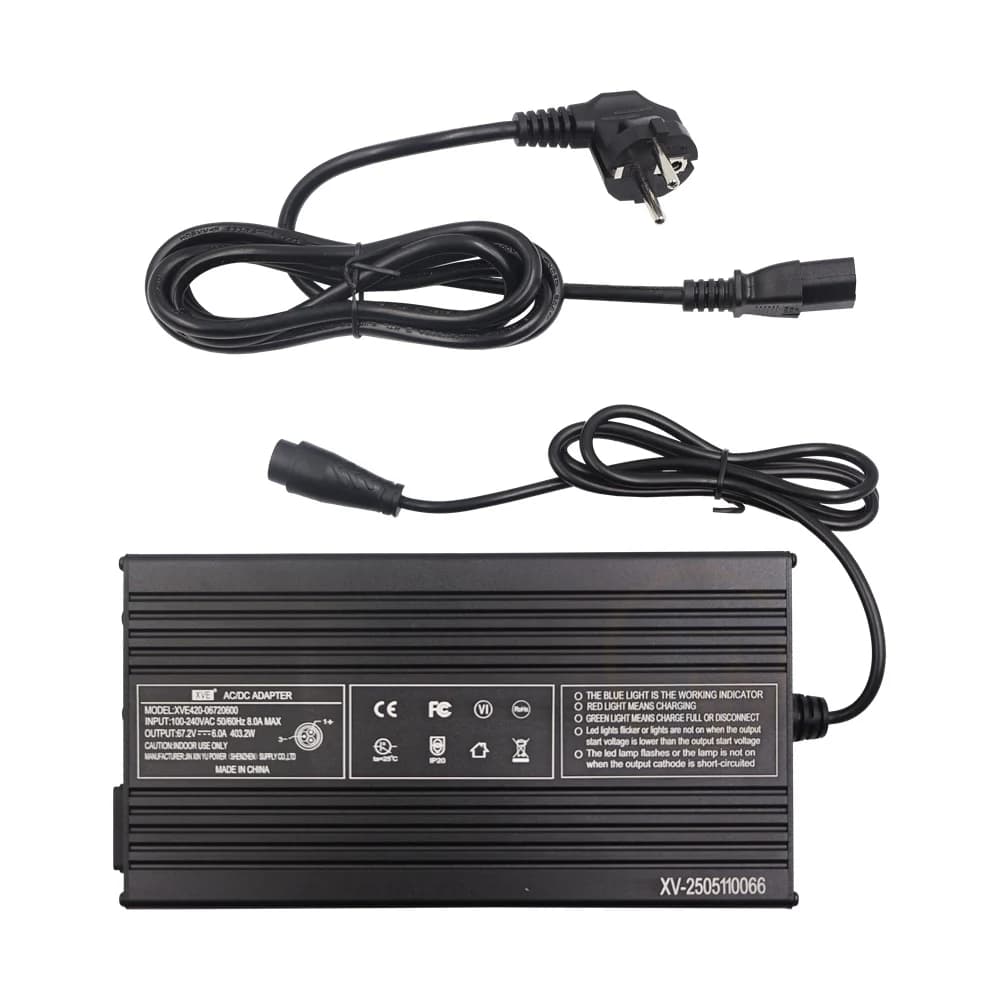 Chargeur rapide d'origine 67.2V 6A pour Scooter de chasse Teverun lame GT série Scooter Charge rapid