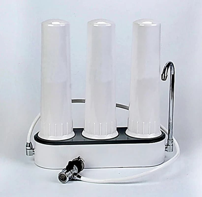 Purificateur d'eau de comptoir en 3 étapes, filtre à eau du robinet, solution d'eau de cuisine, trai