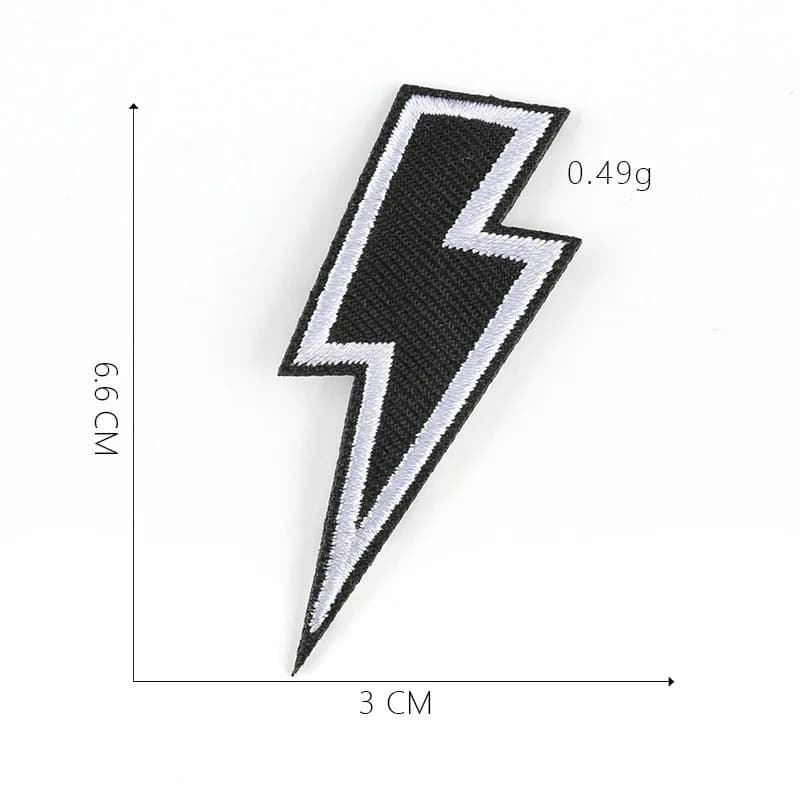 Patch de broderie par rayonnement d'usine de puissance nucléaire, patchs thermoadhésifs pour vêtemen