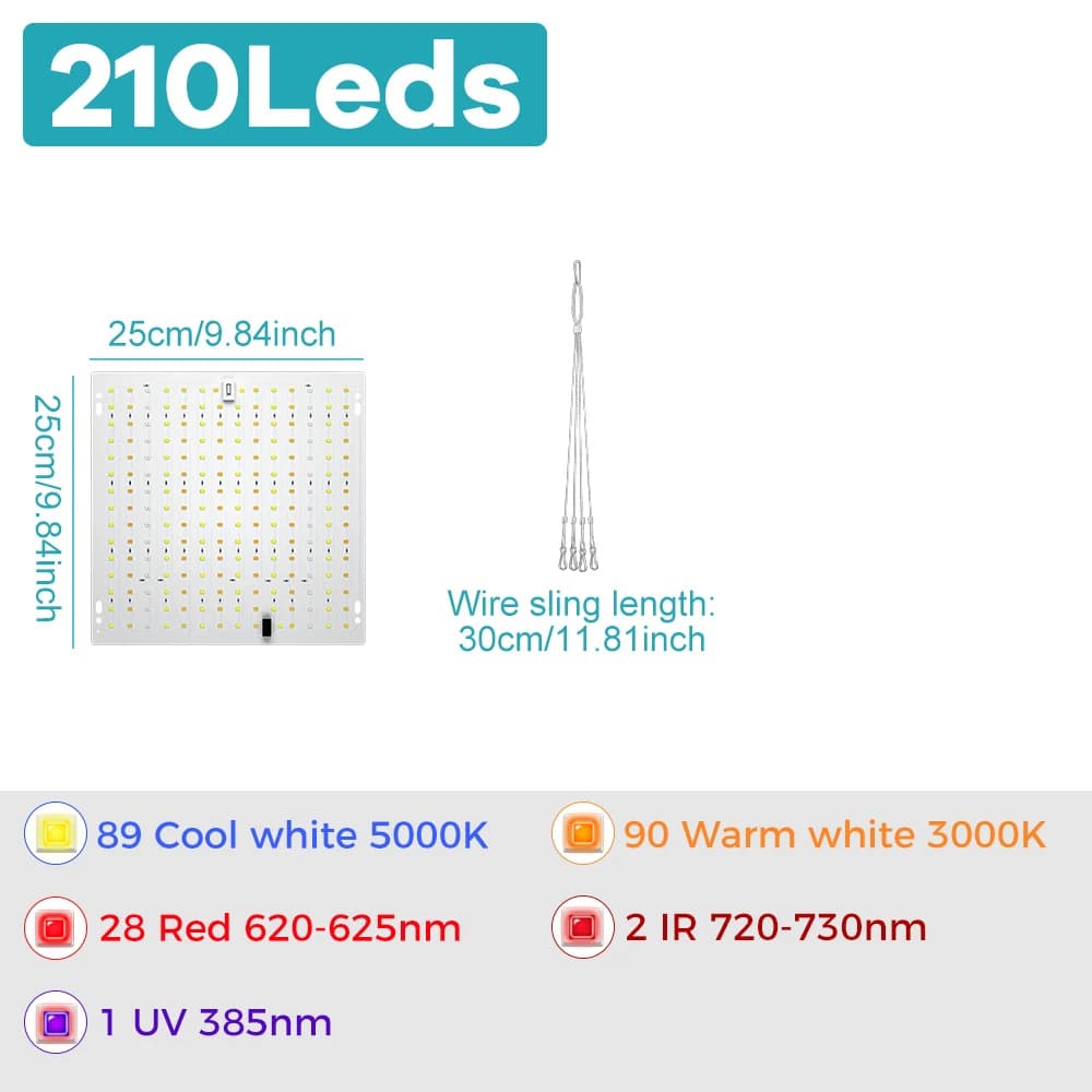 Lampe de culture LED pour plantes 800W/1000W/2000W, spectre complet, hydroponique, pour plantes, fle