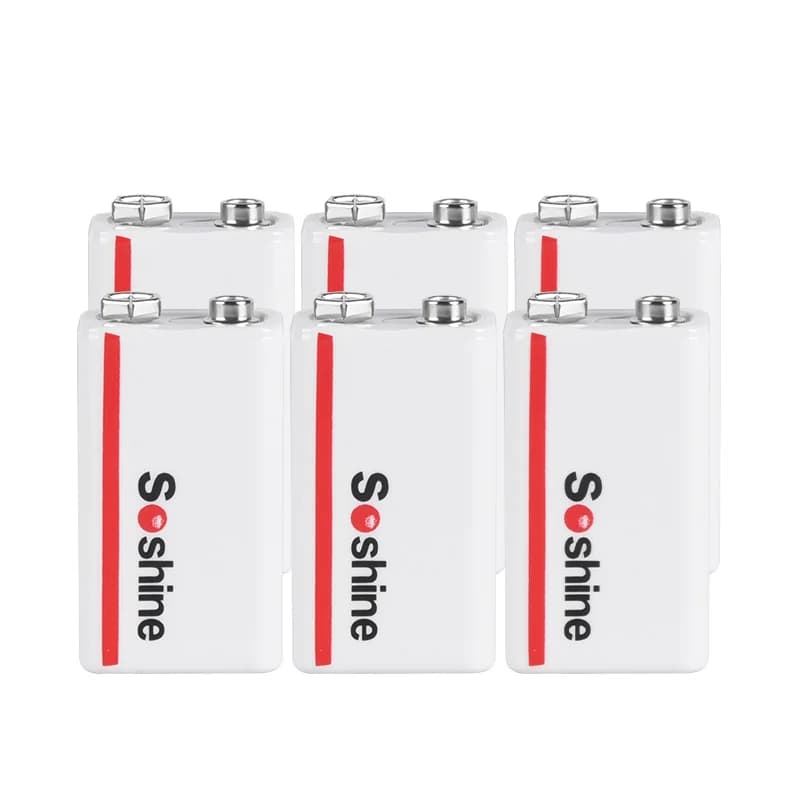 Soshine-Batterie aste au lithium articulation Fuchsia, alarme de fumée, multimètre, masseur électriq