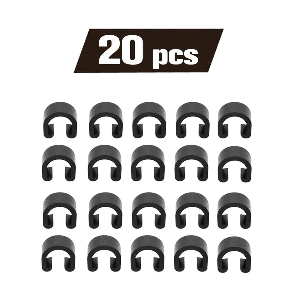 Serre-câbles de vélo en plastique, 20 à 100 pièces, Clips C, boîtier, Guide de tuyau pour frein, dér