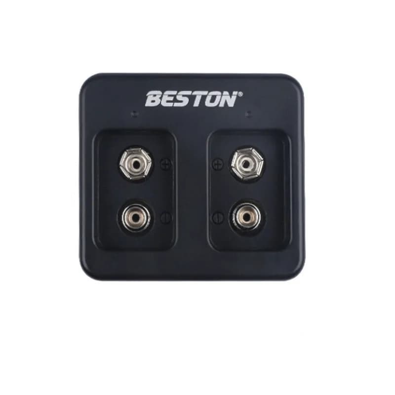 Chargeur de batterie intelligent rapide à 4 emplacements 9V, avec indicateurs LED, câble USB pour Ba