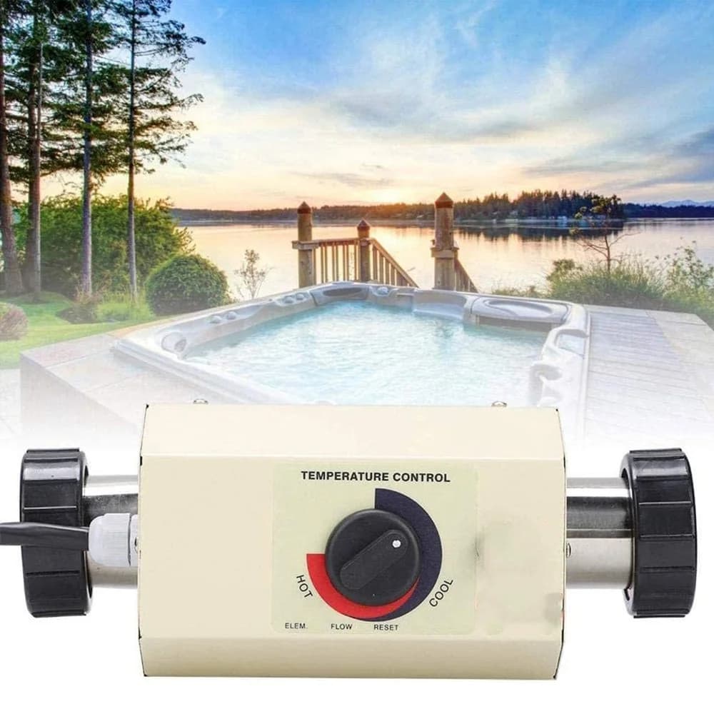 Chauffe-eau électrique pour piscine d'hiver, 3kw, SPA, bain à remous, Thermostat, chauffage pour bai