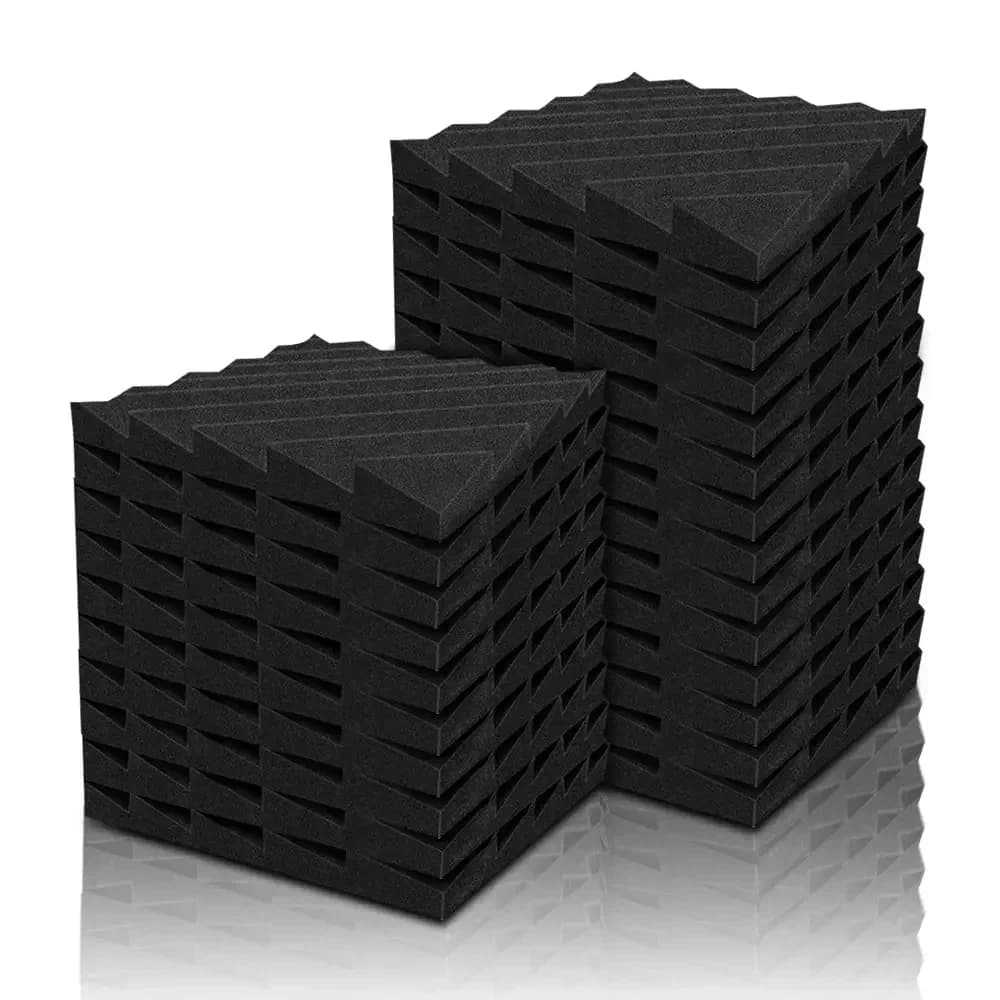 24 pièces 2 "x 12" x 12 "mousse insonorisée acoustique de Studio mousse acoustique haute densité iso