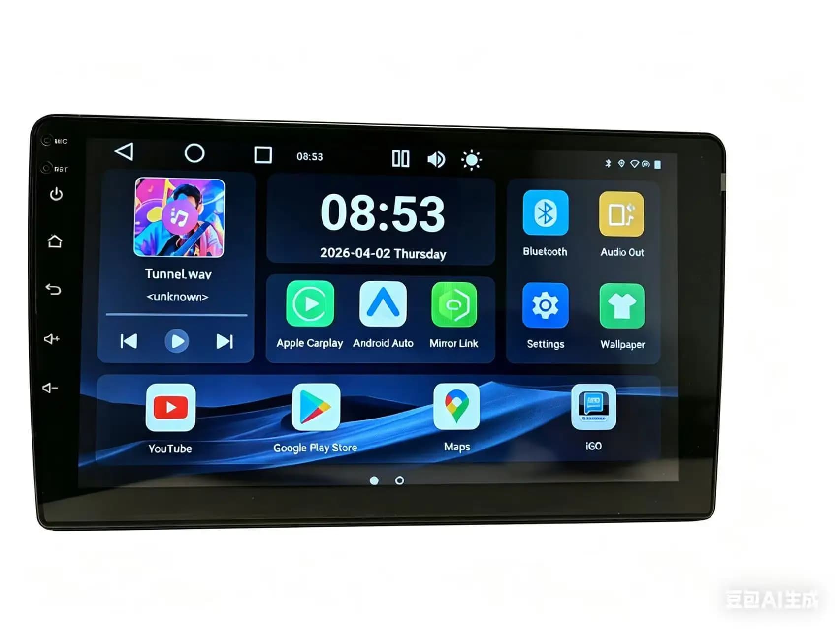 Navigateur GPS pour camion Android 2G 32G avec écran tactile et navigation GPS pour véhicules