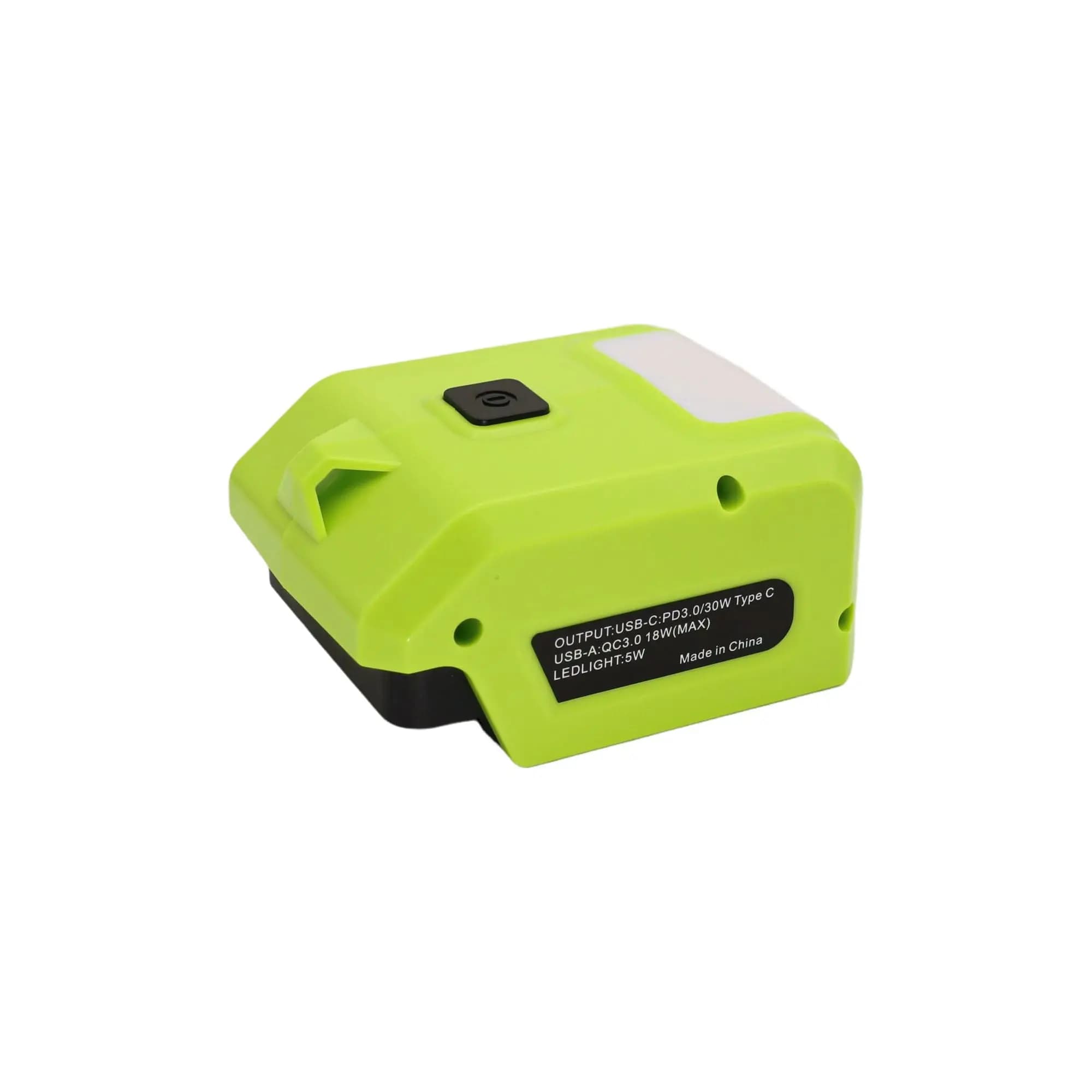 Adaptateur de chargeur USB pour lampe de poche, batterie 5W, avec Ports USB et type-c pour batterie 