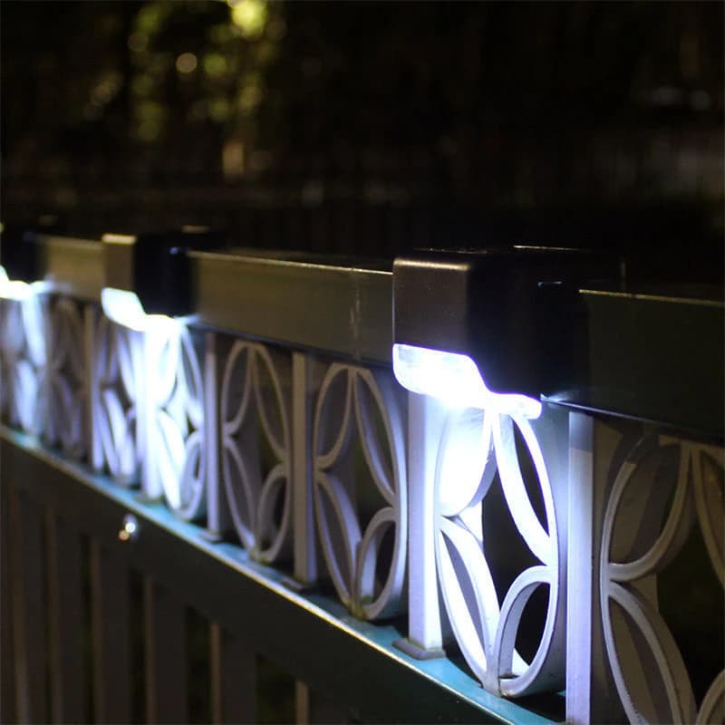 4-32 Pack extérieur LED solaire étape lampe chemin escalier jardin lumières IP65 étanche balcon lumi