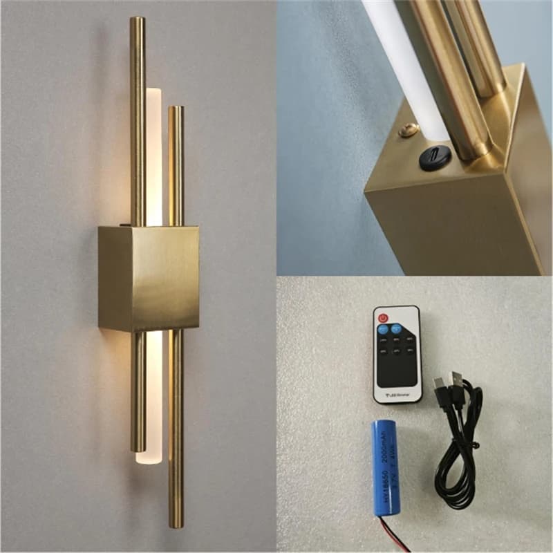 Lampes murales modernes en forme de tuyau acrylique, pour salon, chambre à coucher, couloir, appliqu