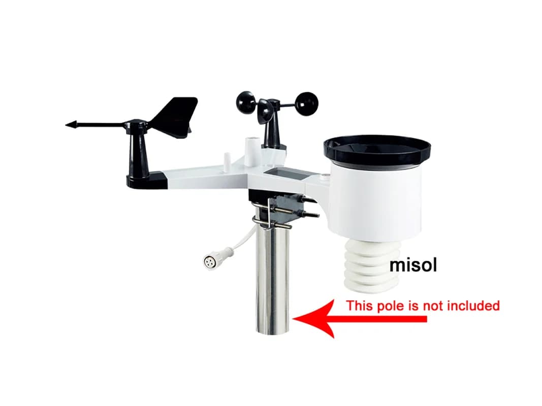 Station météo misol avec port RS485, câble 4 fils, avec longueur de câble (10 mètres), WH65LP