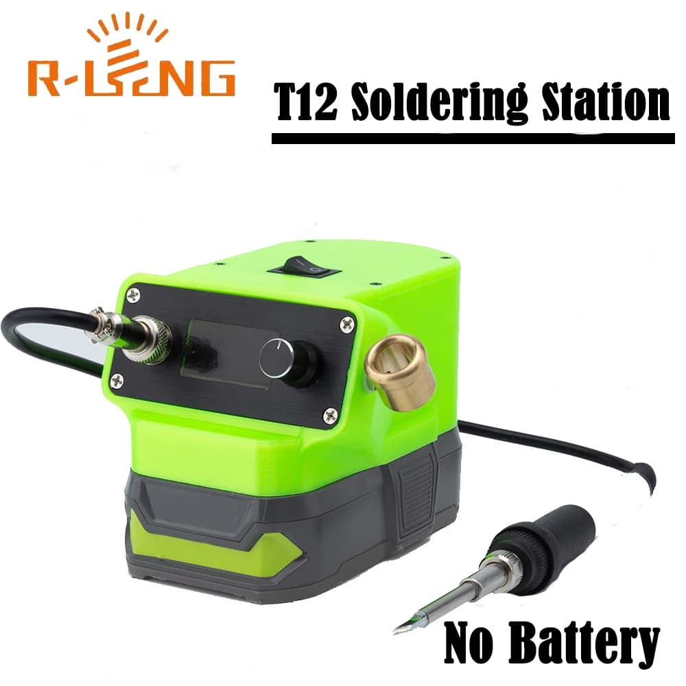 Station de soudage OLED T12, Station de soudage réglable pour batterie au Lithium Roybi ONE + 18V po