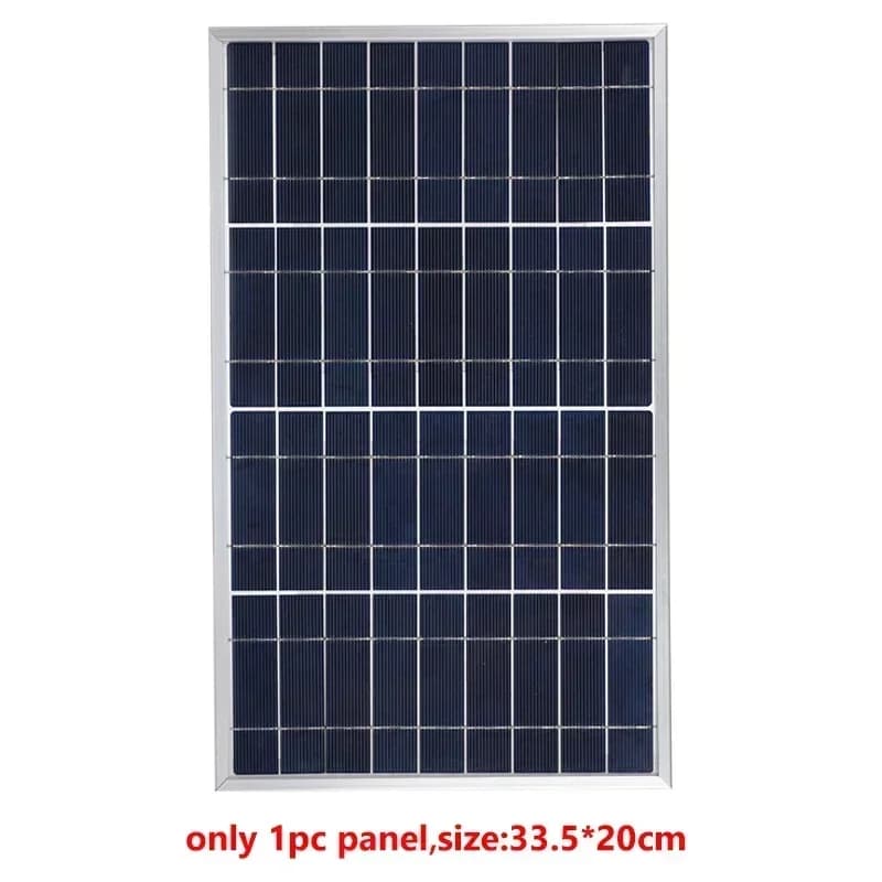 Panneau solaire extérieur 600W 12V, alimentation USB polycristalline, cellule solaire Portable Recha