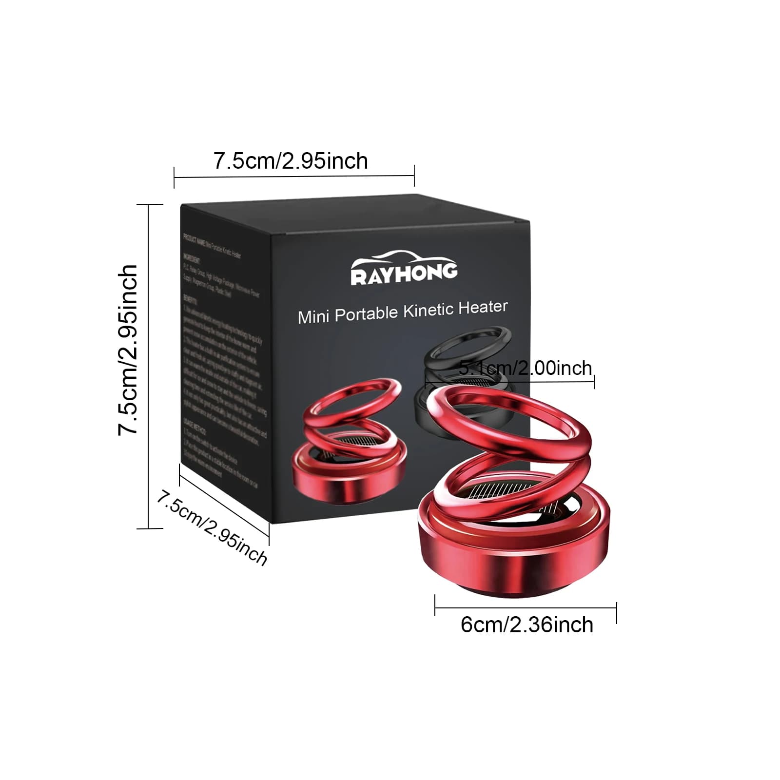 Radiateur micro-vibration portable Rayhong, dissipation thermique solaire montée sur voiture, radiat