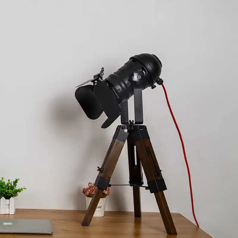 Lampadaire LED créatif en forme de trépied, style Wabi-sabi, avec lumières Lustre, pour chambre à co
