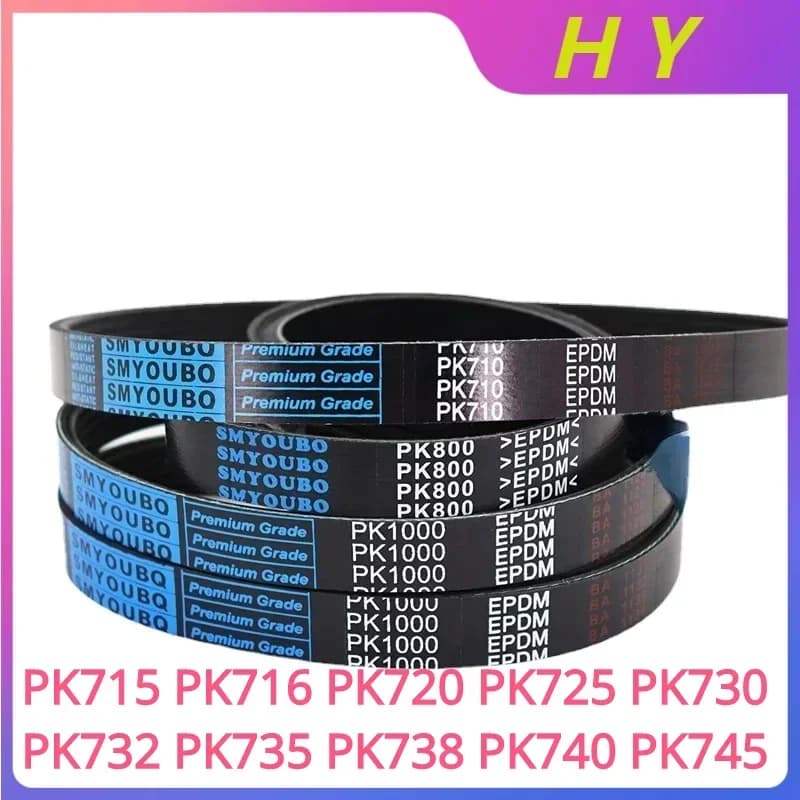 Ceinture à rainures multiples PK 3/4/5/6/7/8/9/10/12Ribs PK715 PK716 PK720 PK725 PK730 PK732 PK735 P