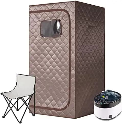 Sauna personnel pleine grandeur pour spa à domicile avec générateur de vapeur 4L et 1500W pour la re