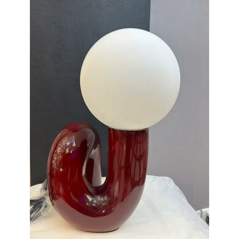 Lampe de table sphérique en verre moderne hôtel chambre d'enfants chambre salon art minimaliste modè