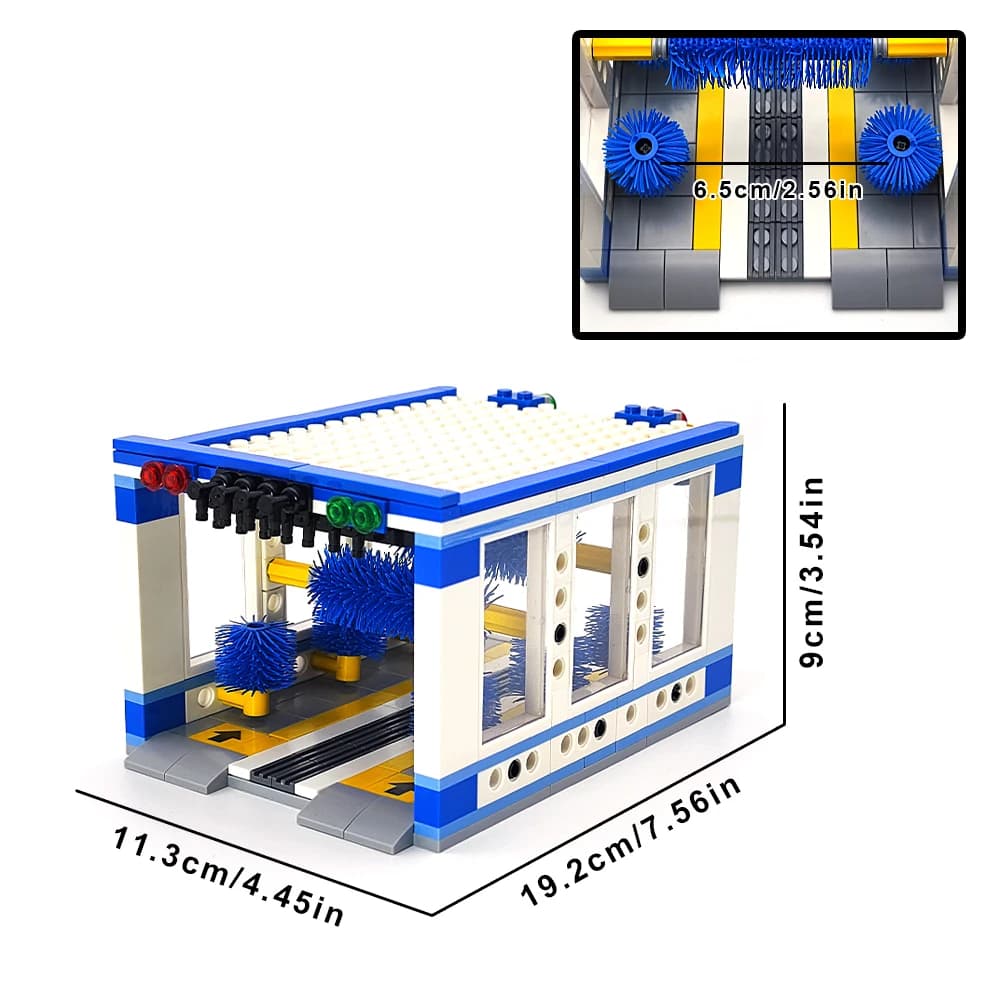 Ensemble de jouets pour magasin de lavage de voiture, blocs de construction, Station de Service de n